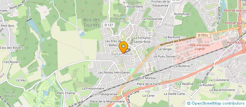 localisation de l'entreprise CENTRE COMMUNAL D ACTION SOCIALE à BALLAN MIRE