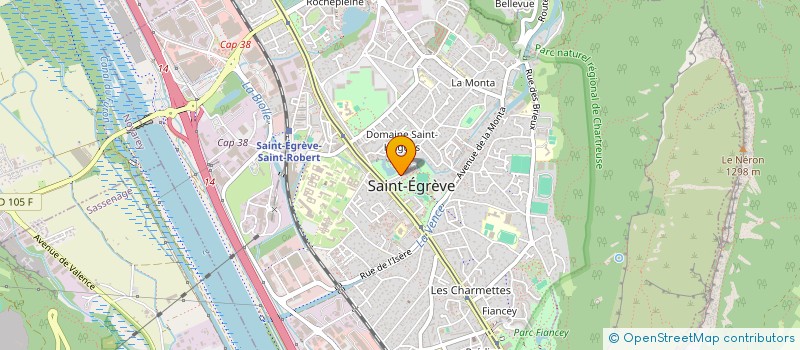 localisation de l'entreprise CENTRE COMMUNAL D'ACTION SOCIALE à SAINT-EGREVE