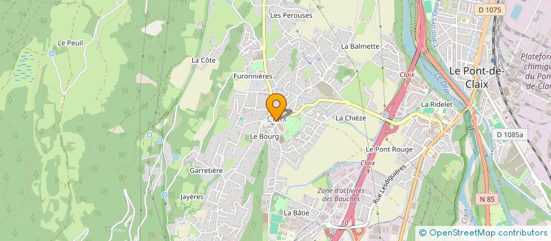 localisation de l'entreprise CENTRE COMMUNAL D'ACTION SOCIALE à CLAIX