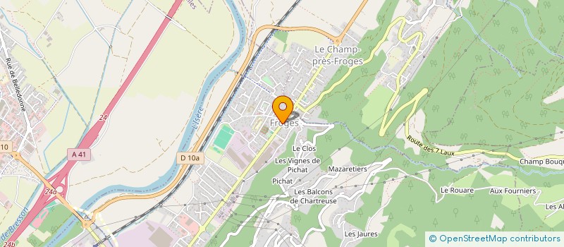 localisation de l'entreprise CENTRE COMMUNAL D'ACTION SOCIALE  FROGES