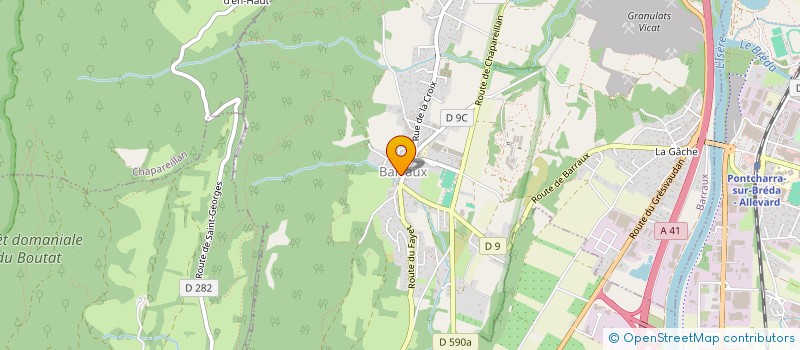 localisation de l'entreprise CENTRE COMMUNAL D'ACTION SOCIALE  BARRAUX