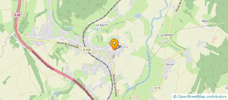 localisation de l'entreprise CENTRE COMMUNAL D'ACTION SOCIALE  CHABONS