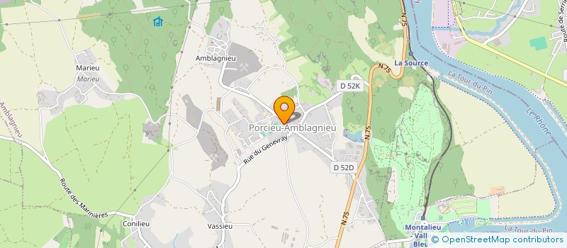 localisation de l'entreprise CENTRE COMMUNAL D'ACTION SOCIALE  MONTALIEU-VERCIEU