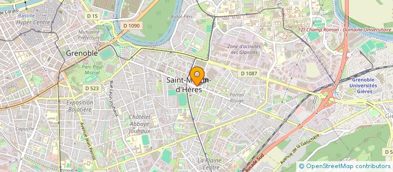 localisation de l'entreprise CENTRE COMMUNAL D'ACTION SOCIALE à SAINT-MARTIN-D'HERES