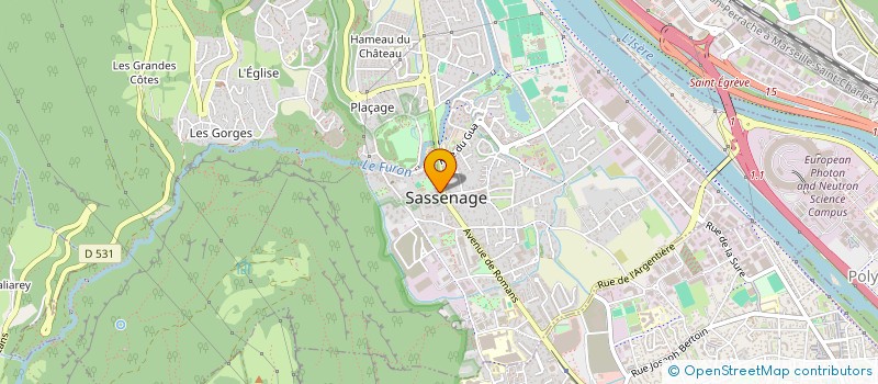 localisation de l'entreprise CENTRE COMMUNAL D'ACTION SOCIALE  SASSENAGE