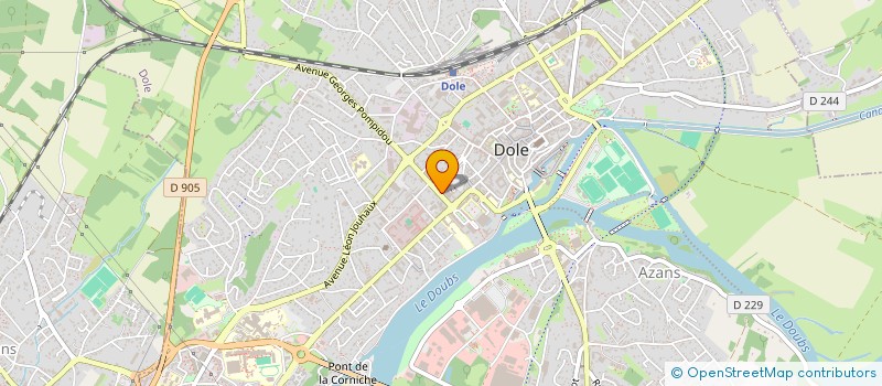 localisation de l'entreprise CENTRE COMMUNAL D ACTION SOCIALE à DOLE