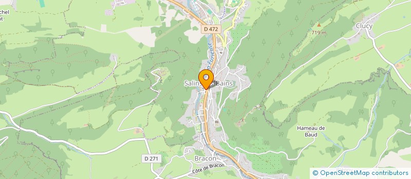 localisation de l'entreprise CENTRE COMMUNAL D'ACTION SOCIALE à SALINS-LES-BAINS