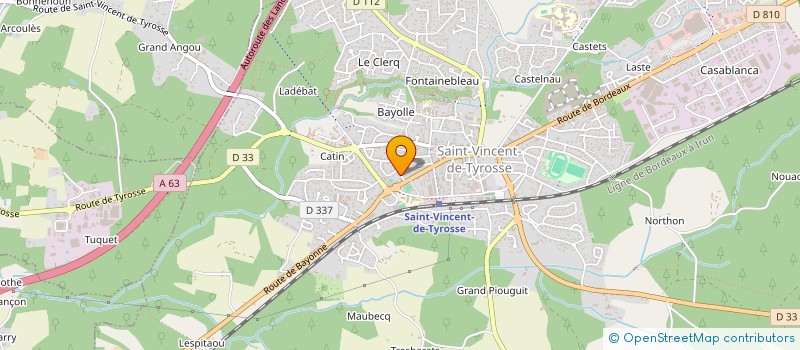 localisation de l'entreprise CENTRE COMMUNAL D'ACTION SOCIALE  SAINT-GEOURS-DE-MAREMNE