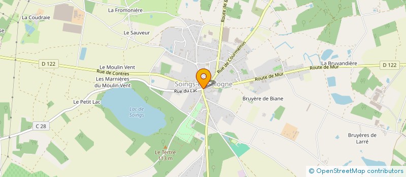 localisation de l'entreprise CENTRE COMMUNAL D'ACTION SOCIALE à SOINGS-EN-SOLOGNE