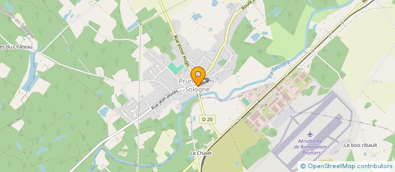 localisation de l'entreprise CENTRE COMMUNAL D'ACTION SOCIALE à PRUNIERS-EN-SOLOGNE