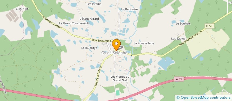 localisation de l'entreprise CENTRE COMMUNAL D'ACTION SOCIALE à VERNOU-EN-SOLOGNE