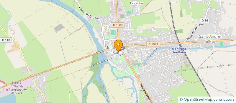 localisation de l'entreprise CENTRE COMMUNAL D'ACTION SOCIALE à MONTROND-LES-BAINS