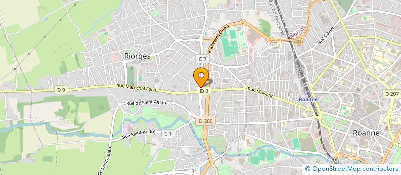 localisation de l'entreprise CENTRE COMMUNAL D'ACTION SOCIALE à RIORGES