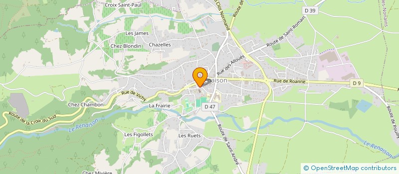 localisation de l'entreprise CENTRE COMMUNAL D'ACTION SOCIALE à RENAISON