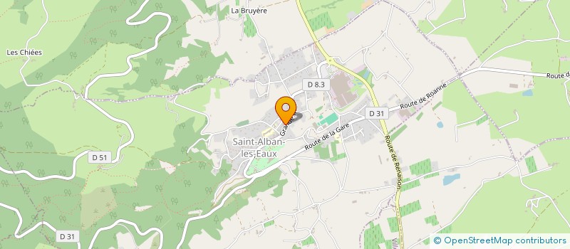 localisation de l'entreprise CENTRE COMMUNAL D'ACTION SOCIALE à SAINT-ALBAN-LES-EAUX