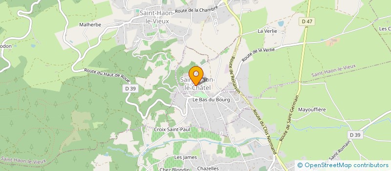 localisation de l'entreprise CENTRE COMMUNAL D'ACTION SOCIALE à SAINT-HAON-LE-CHATEL