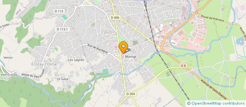 localisation de l'entreprise CENTRE COMMUNAL D'ACTION SOCIALE  SAINT-THOMAS-LA-GARDE