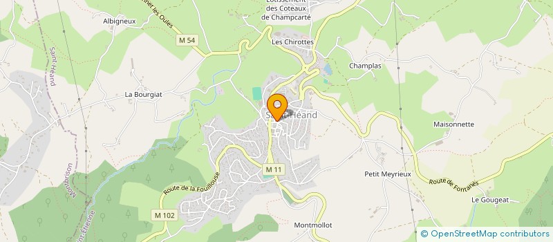 localisation de l'entreprise CENTRE COMMUNAL D'ACTION SOCIALE  SAINT-HEAND