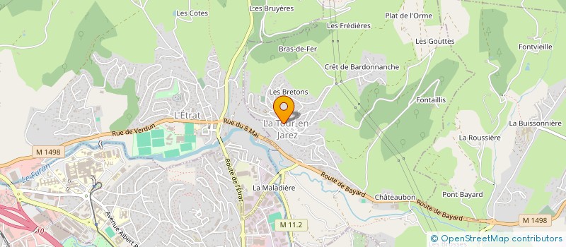 localisation de l'entreprise CENTRE COMMUNAL D'ACTION SOCIALE à L'ETRAT