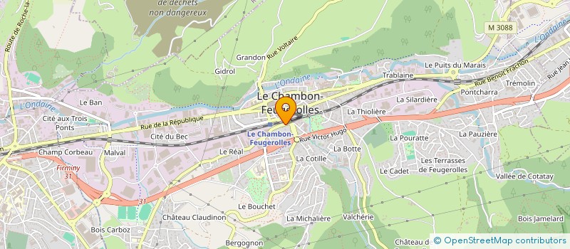 localisation de l'entreprise CENTRE COMMUNAL D ACTION SOCIALE à LE CHAMBON-FEUGEROLLES