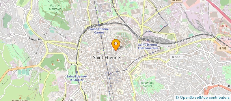 localisation de l'entreprise CENTRE COMMUNAL D'ACTION SOCIALE à SAINT-ETIENNE