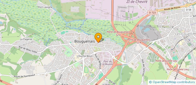 localisation de l'entreprise CENTRE COMMUNAL D'ACTION SOCIALE à BOUGUENAIS