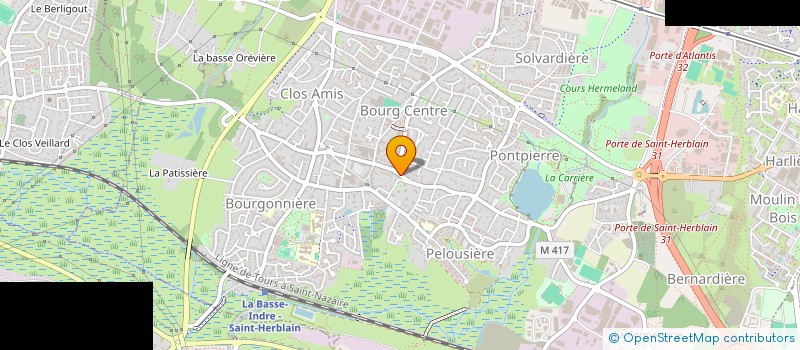 localisation de l'entreprise CENTRE COMMUNAL D'ACTION SOCIALE  SAINT-HERBLAIN