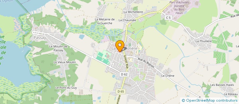 localisation de l'entreprise CENTRE COMMUNAL D'ACTION SOCIALE  LA CHEVROLIERE