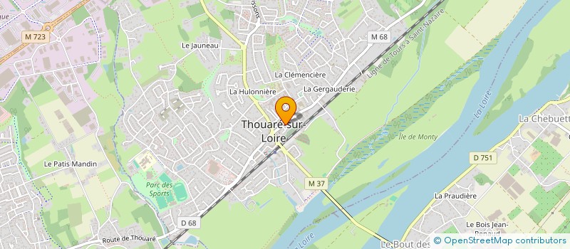 localisation de l'entreprise CENTRE COMMUNAL D ACTION SOCIALE  THOUARE-SUR-LOIRE