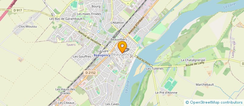 localisation de l'entreprise CENTRE COMMUNAL D'ACTION SOCIALE à BEAUGENCY