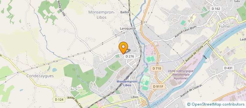 localisation de l'entreprise CENTRE COMMUNAL D'ACTION SOCIALE  MONSEMPRON-LIBOS