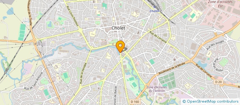 localisation de l'entreprise CENTRE COMMUNAL D ACTION SOCIALE à CHOLET