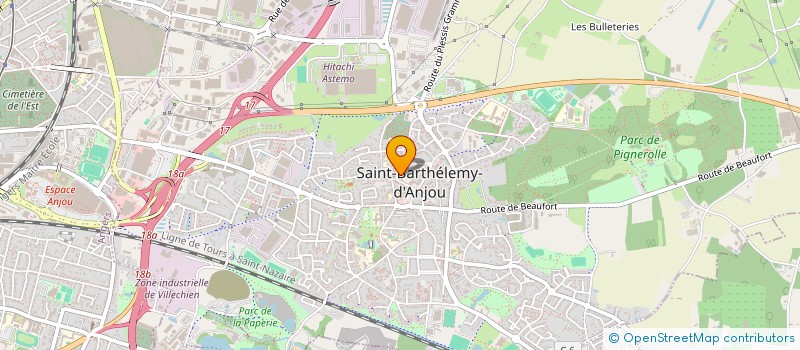 localisation de l'entreprise CENTRE COMMUNAL D ACTION SOCIALE  SAINT-BARTHELEMY-D ANJOU