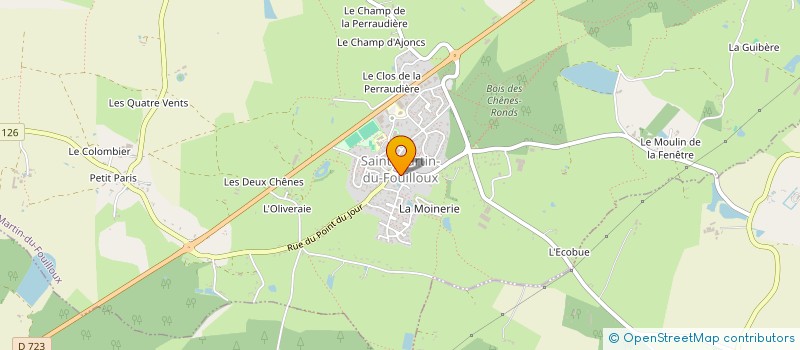 localisation de l'entreprise CENTRE COMMUNAL D'ACTION SOCIALE  SAINT-MARTIN-DU-FOUILLOUX