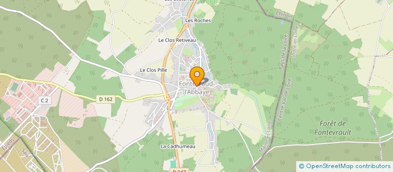 localisation de l'entreprise CENTRE COMMUNAL D'ACTION SOCIALE à FONTEVRAUD-L'ABBAYE