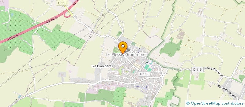 localisation de l'entreprise CENTRE COMMUNAL D'ACTION SOCIALE  LE PLESSIS-GRAMMOIRE