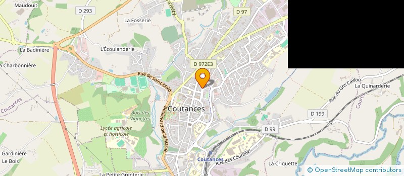 localisation de l'entreprise CENTRE COMMUNAL D ACTION SOCIALE à COUTANCES