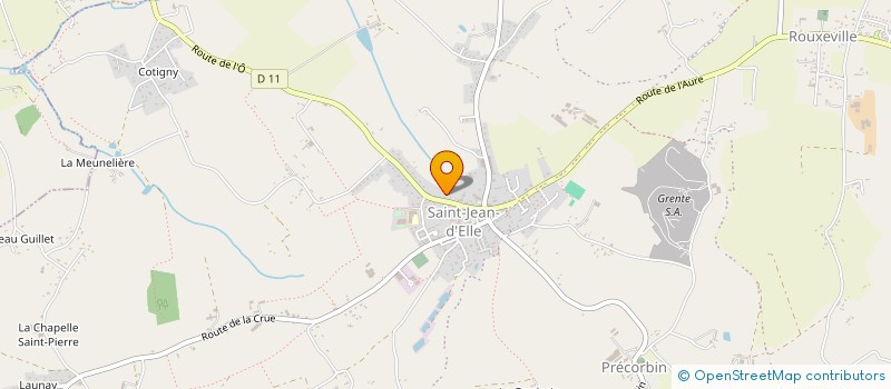 localisation de l'entreprise CENTRE COMMUNAL D'ACTION SOCIALE  SAINT GERMAIN D'ELLE