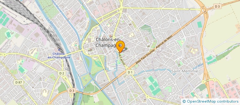 localisation de l'entreprise CENTRE COMMUNAL D'ACTION SOCIALE  CHALONS-EN-CHAMPAGNE