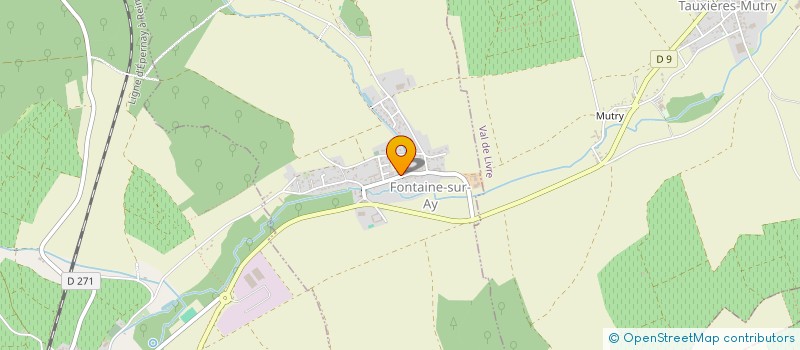 localisation de l'entreprise CENTRE COMMUNAL D'ACTION SOCIALE  FONTAINE-SUR-AY