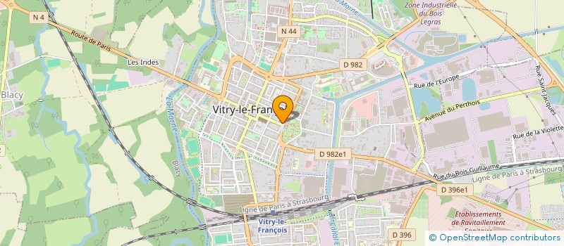 localisation de l'entreprise CENTRE COMMUNAL D ACTION SOCIALE à VITRY-LE-FRANCOIS