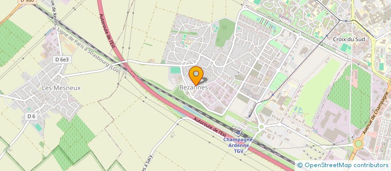 localisation de l'entreprise CENTRE COMMUNAL D'ACTION SOCIALE  BEZANNES
