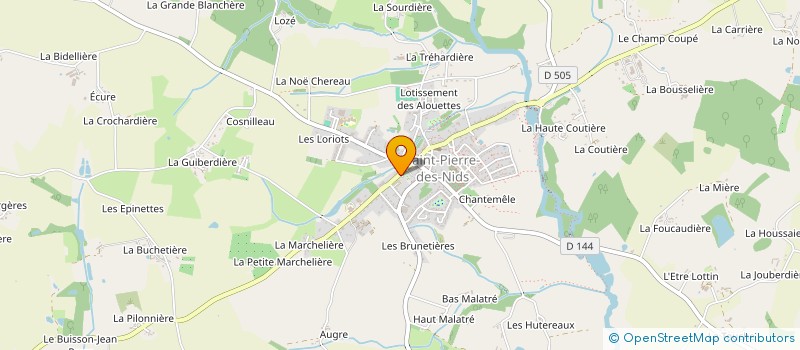 localisation de l'entreprise CENTRE COMMUNAL D'ACTION SOCIALE à SAINT-PIERRE-DES-NIDS