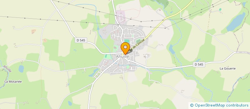 localisation de l'entreprise CENTRE COMMUNAL D'ACTION SOCIALE  AHUILLE