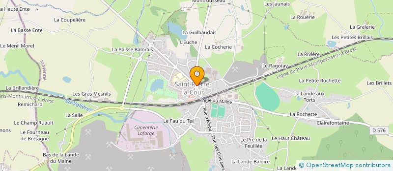 localisation de l'entreprise CENTRE COMMUNAL D'ACTION SOCIALE  SAINT-PIERRE-LA-COUR