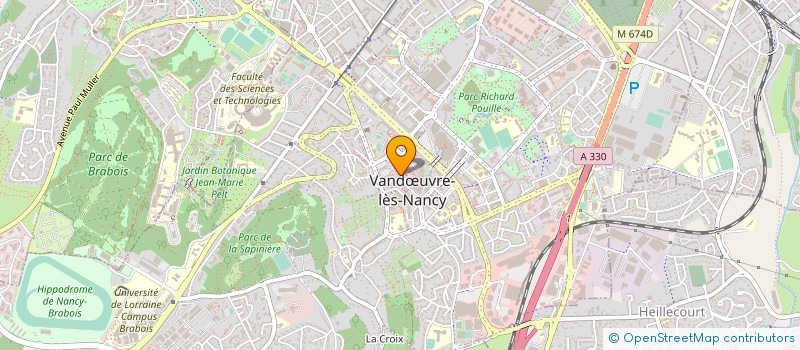 localisation de l'entreprise CENTRE COMMUNAL D'ACTION SOCIALE à VANDŒUVRE-LES-NANCY