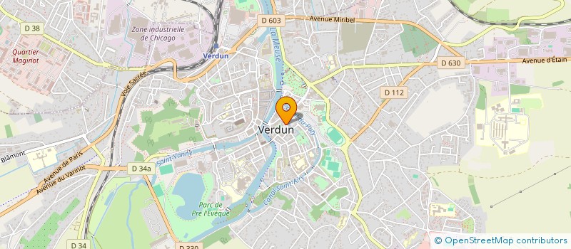 localisation de l'entreprise CENTRE COMMUNAL D'ACTION SOCIALE à VERDUN