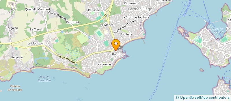 localisation de l'entreprise CENTRE COMMUNAL D ACTION SOCIALE à LARMOR-PLAGE