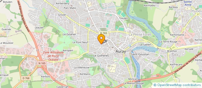 localisation de l'entreprise CENTRE COMMUNAL D'ACTION SOCIALE  BRECH