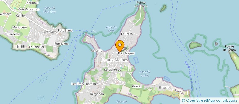 localisation de l'entreprise CENTRE COMMUNAL D ACTION SOCIALE  ILE-AUX-MOINES